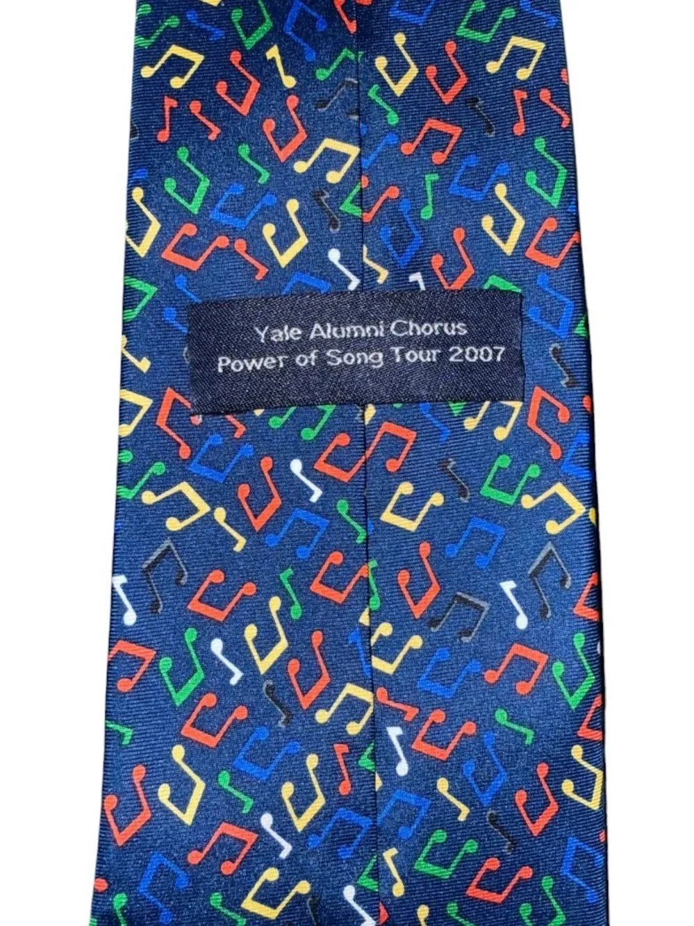 Yale‎ Alumni Chorus Power of Song Tour 2007 Silk Music Notes Tie